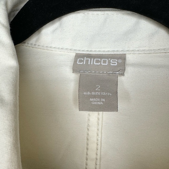 Winter White Denim Utility Jacket - Picture 3 of 3